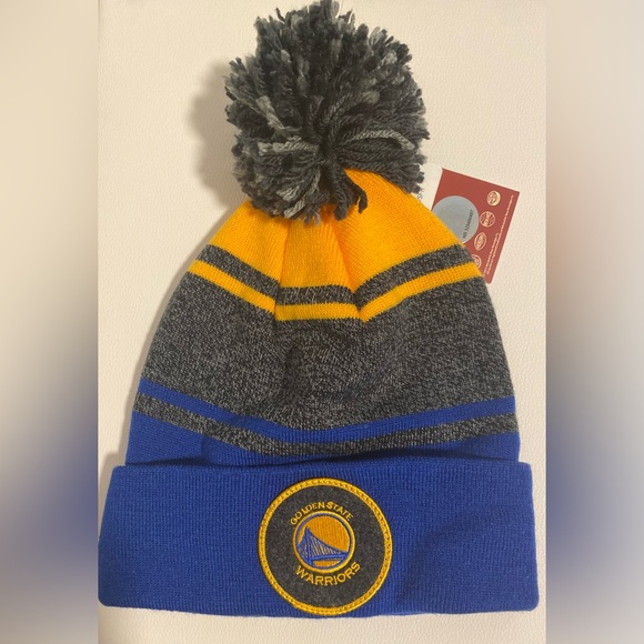 Golden State Warriors Mitchell & Ness Beanie - NWT - Picture 1 of 3